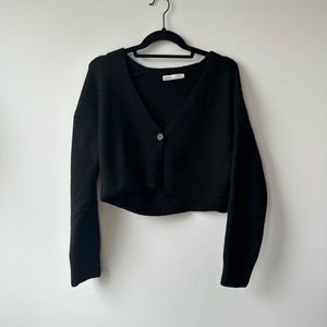 OAK + FORT Cropped Knit Cardigan